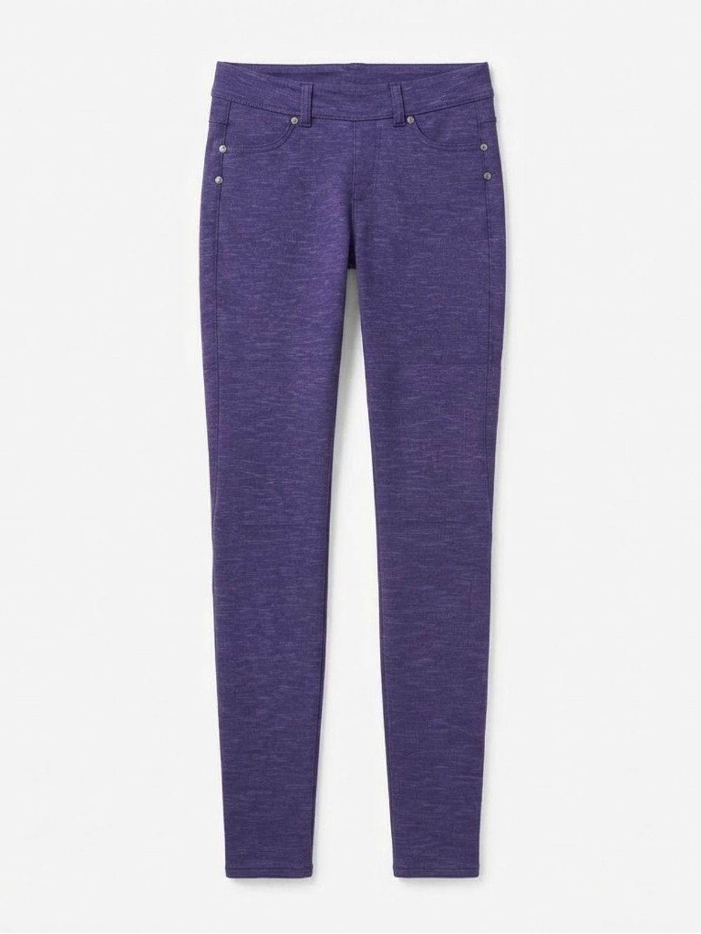Athleta Purple Heathered Jeggings Skinny Pants Size XST Athleisure Activewear